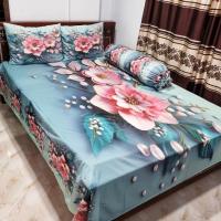 Premium 3D Bedsheet 04 Piece Set