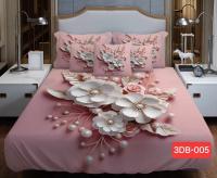 Premium 3D Bedsheet 04 Piece Set