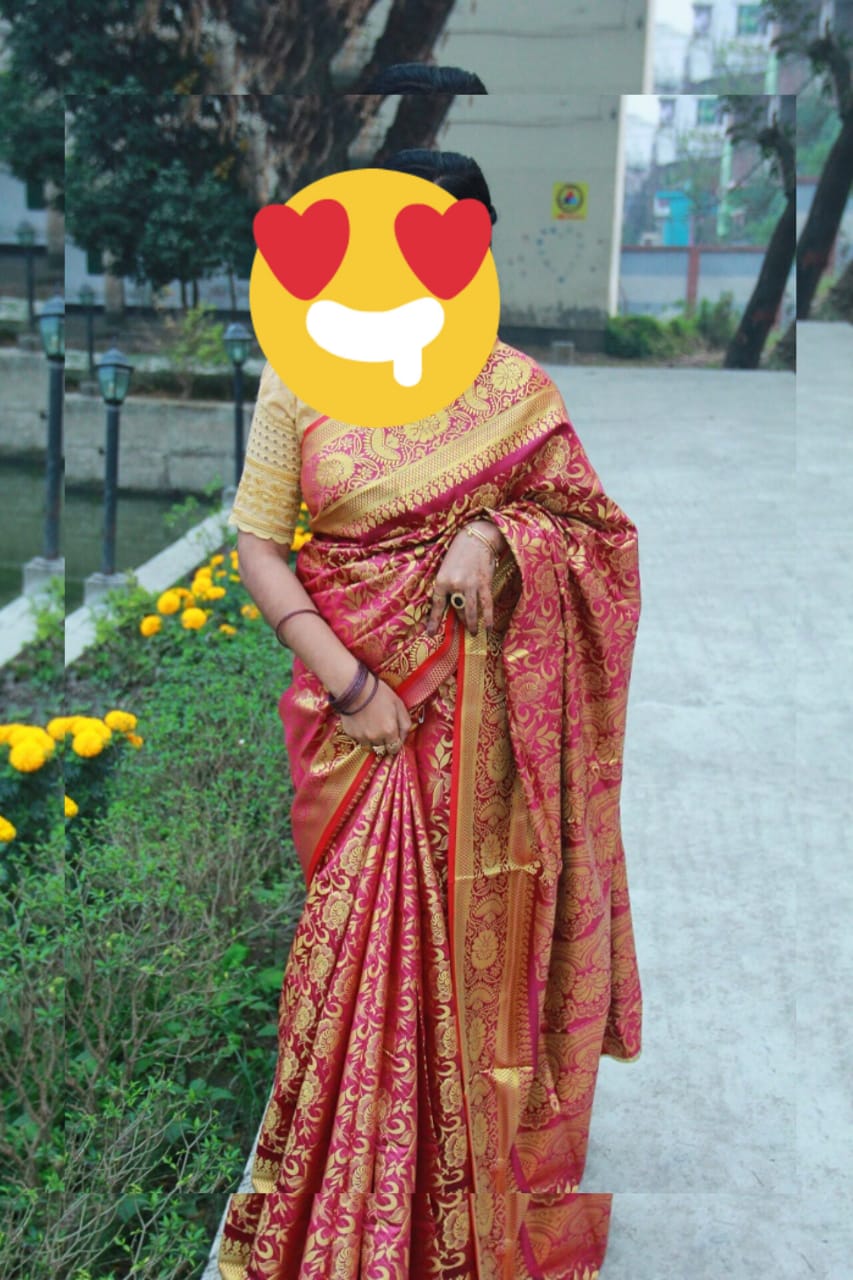 অরিজিনাল সিরাজগঞ্জের সিল্ক কাতান শাড়ি