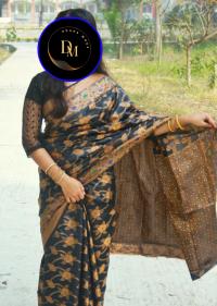 সিল্ক কাতান শাড়ি