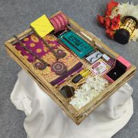 🌹প্রিমিয়াম সিল্ক কাতান শাড়ি কম্বো