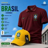 🏆ওয়ার্ল্ড কাপ পোলো শার্ট এবং ক্যাপ কম্বো