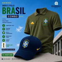🏆ওয়ার্ল্ড কাপ পোলো শার্ট এবং ক্যাপ কম্বো
