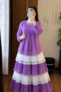 Trendy Ladies Tops & Skirt Set