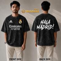 Premium Real Madrid Acid Wash Drop Shoulder