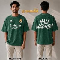 Premium Real Madrid Acid Wash Drop Shoulder