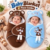🧸𝟮 𝗽𝗶𝗲𝗰𝗲 𝗯𝗮𝗯𝘆 𝗯𝗹𝗮𝗻𝗸𝗲𝘁 𝗰𝗼𝗺𝗯𝗼