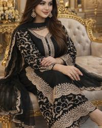 লাক্সারি গারারা থ্রি পিস 👗✨