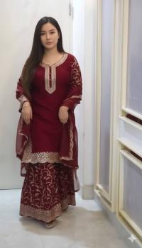 লাক্সারি গারারা থ্রি পিস 👗✨