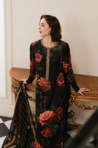 Slub cotton three piece