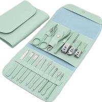 16 pcs Stainless Steel Nail Cutter Clipper Tool Box Set For Personal Care Manicure Set.