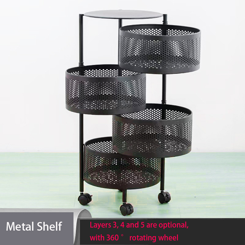 5 Layer Round Shape Kitchen Rack: