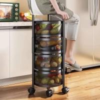 5 Layer Round Shape Kitchen Rack: