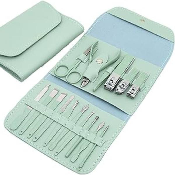 Steel Nail Cutter box-(16ps) Manicure Set.