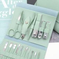 Steel Nail Cutter box-(16ps) Manicure Set.