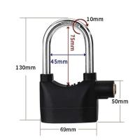 Security Alarm Lock - Black