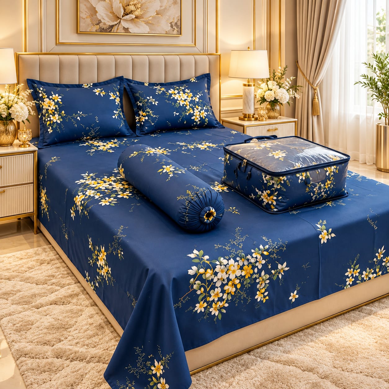 5 Pieces Comforter Set ২ সেট নিলে হোম ডেলিভারি ফ্রী 💥🎁