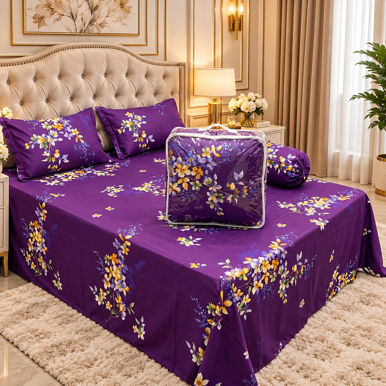 5 Pieces Comforter Set ২ সেট নিলে হোম ডেলিভারি ফ্রী 💥🎁