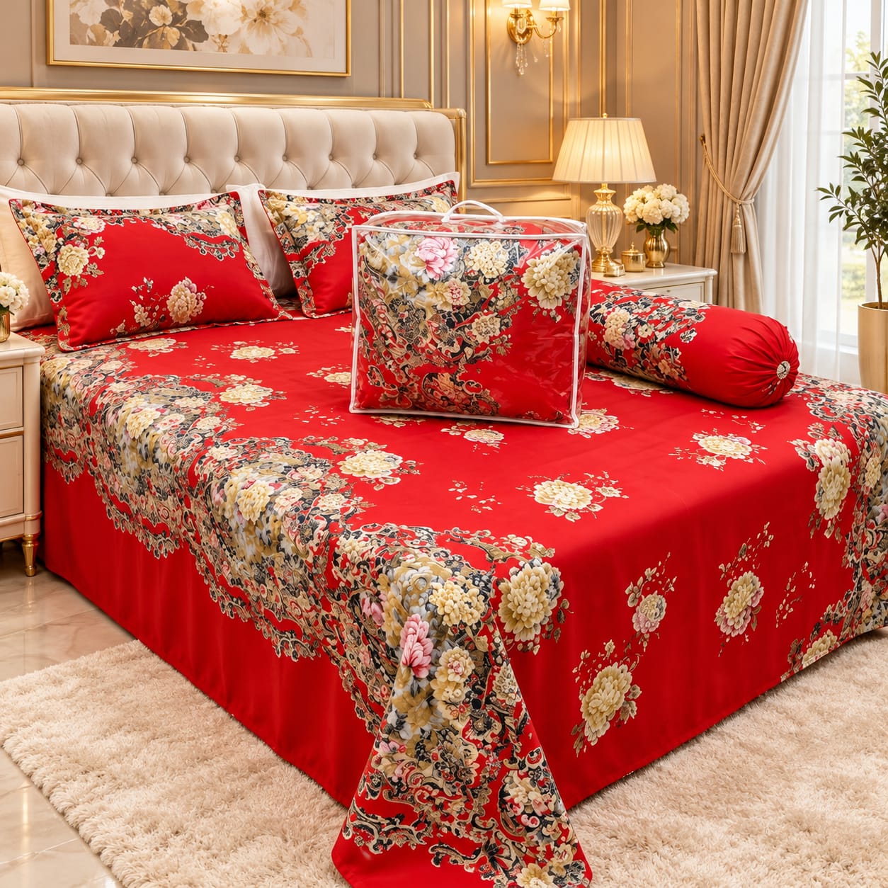 5 Pieces Comforter Set ২ সেট নিলে হোম ডেলিভারি ফ্রী 💥🎁