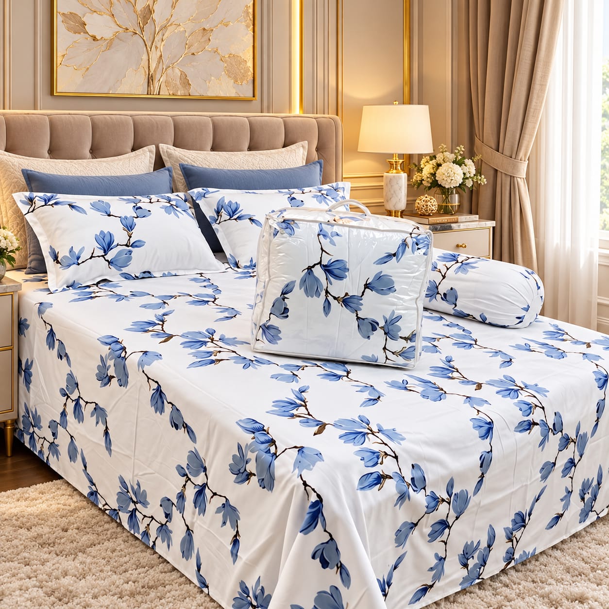 5 Pieces Comforter Set ২ সেট নিলে হোম ডেলিভারি ফ্রী 💥🎁