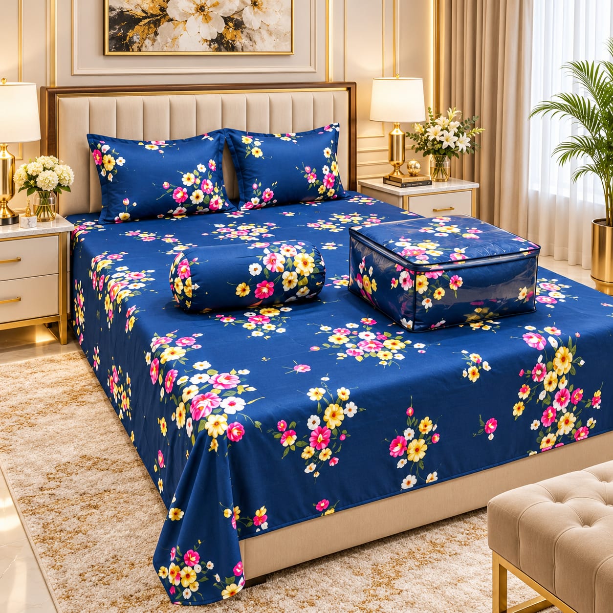 5 Pieces Comforter Set ২ সেট নিলে হোম ডেলিভারি ফ্রী 💥🎁