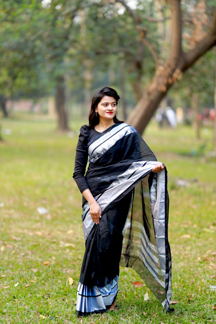 প্রিমিয়াম হাইব্রিড সুতি শাড়ি (রিয়েল ছবি)