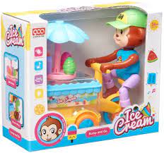 Bump And Go Monkey Ice Cream Toy for Kids