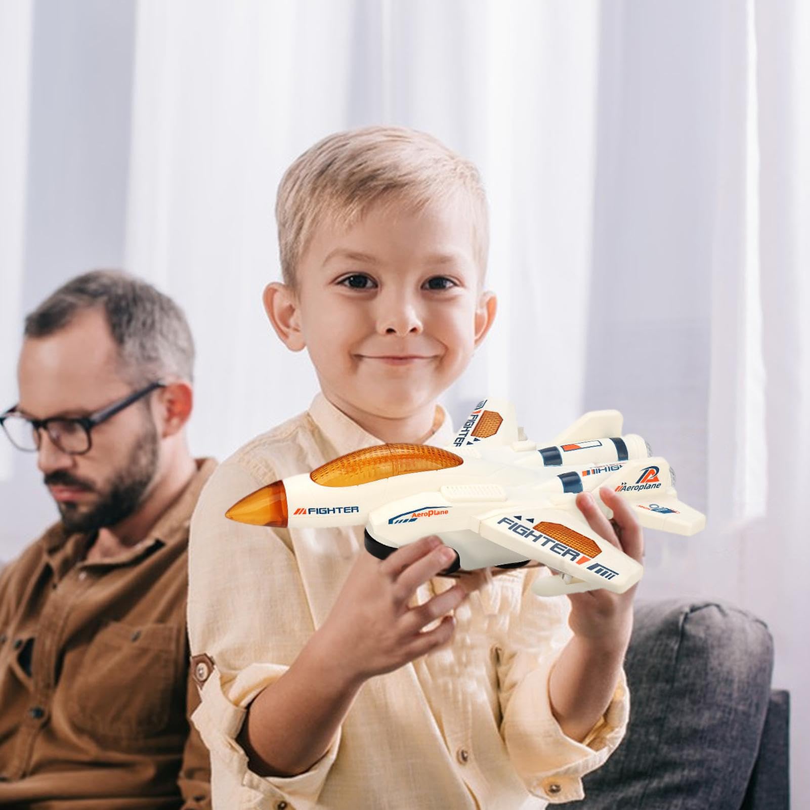 Airplane Toys for Toddlers | Electric Stunt Plane Rotating Toys | Educational Kids Airplane, Battery Operated, Interactive Infant Airplane Toy, Birthday Gift Yyds