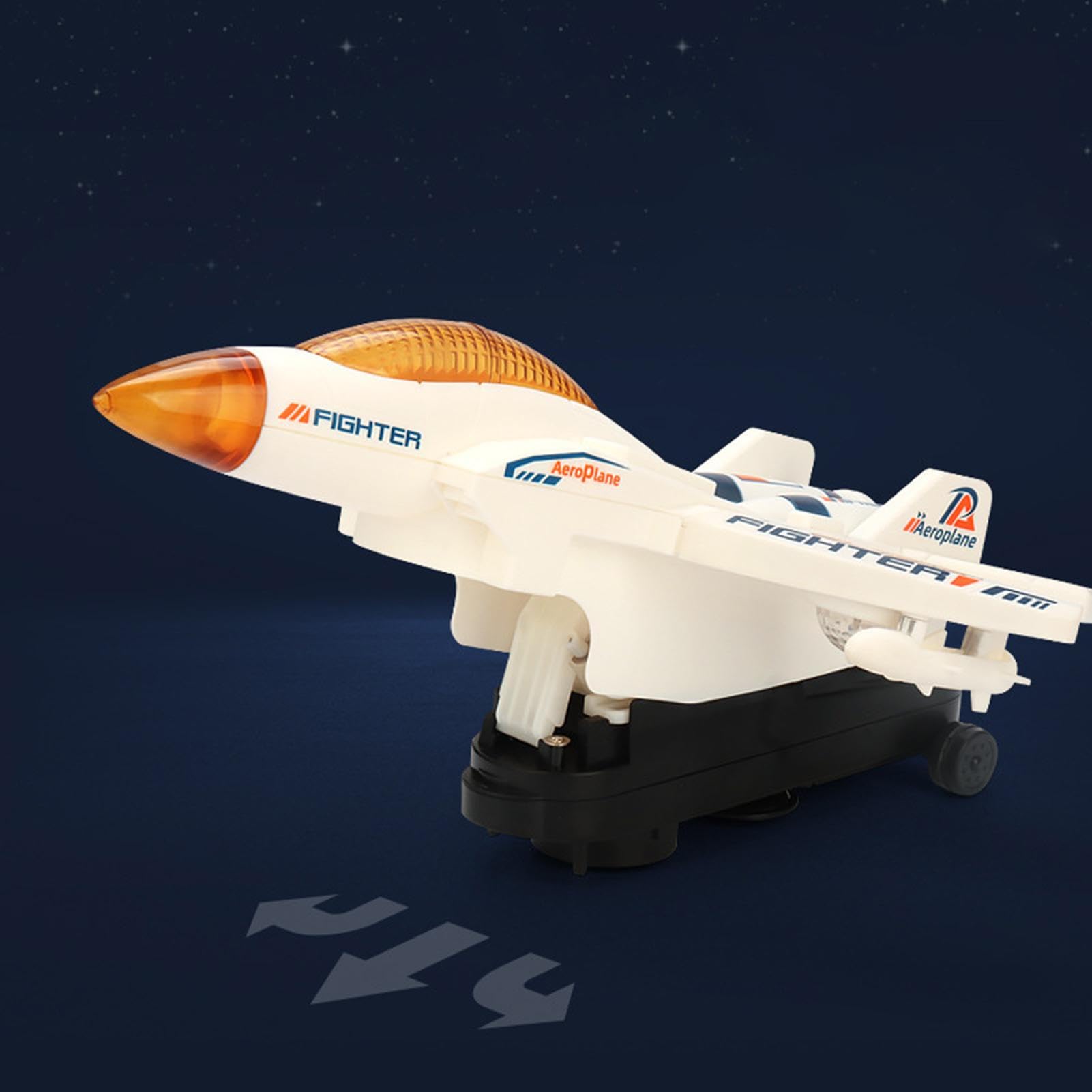 Airplane Toys for Toddlers | Electric Stunt Plane Rotating Toys | Educational Kids Airplane, Battery Operated, Interactive Infant Airplane Toy, Birthday Gift Yyds