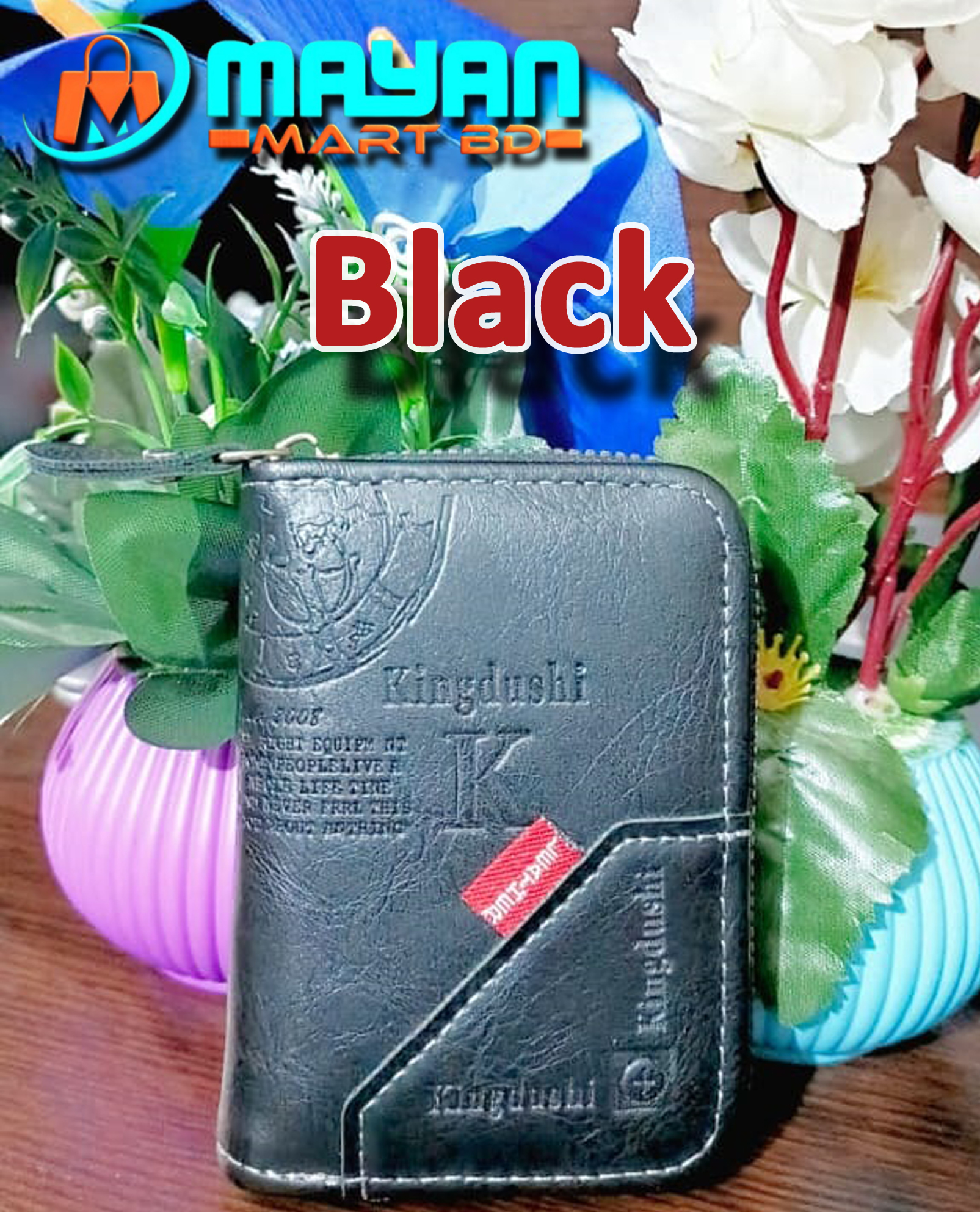 Kingdushi Card Holder Wallet (BLACK-K95-15A)