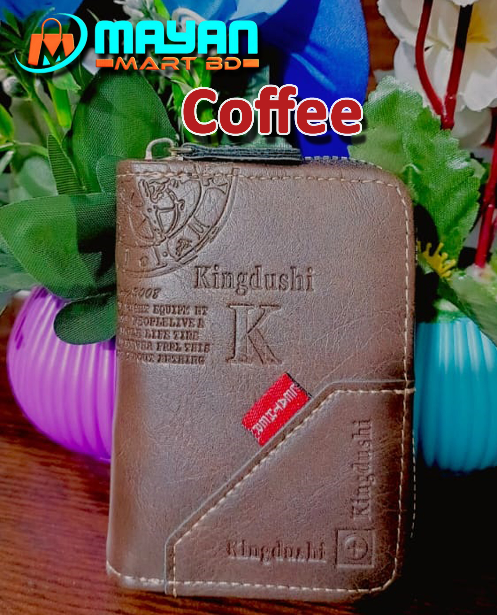 Kingdushi Card Holder Wallet (COFFEE-K95-15A)