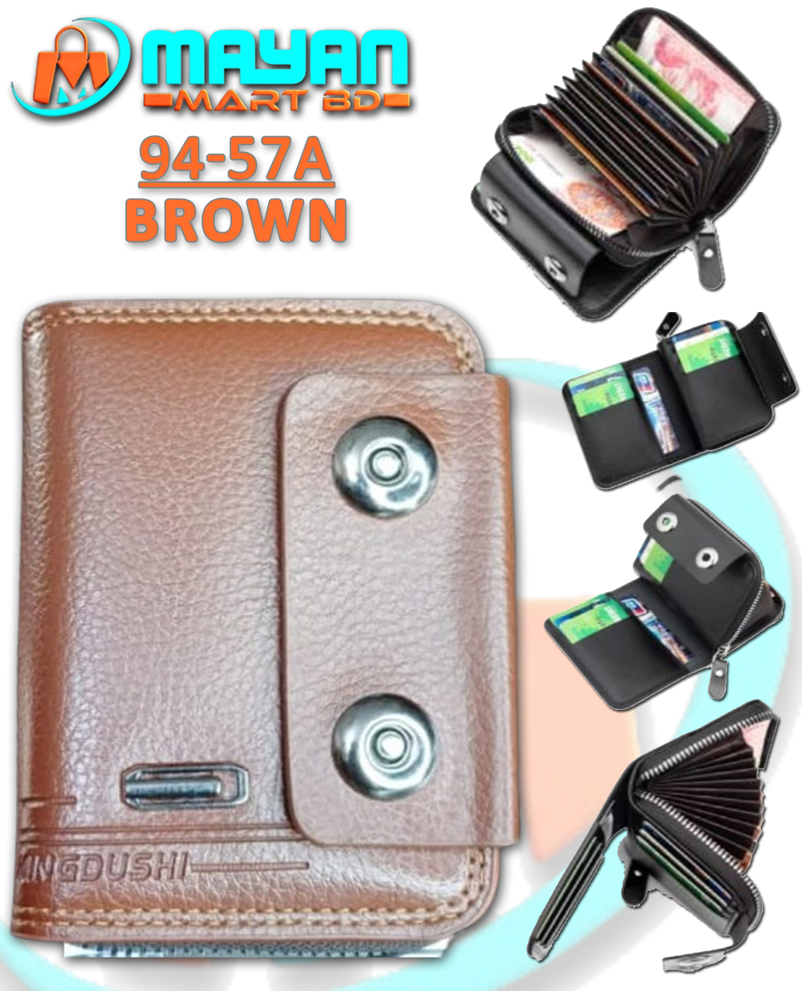2 in 1 Premium Wallet (BROWN-K94-57A)