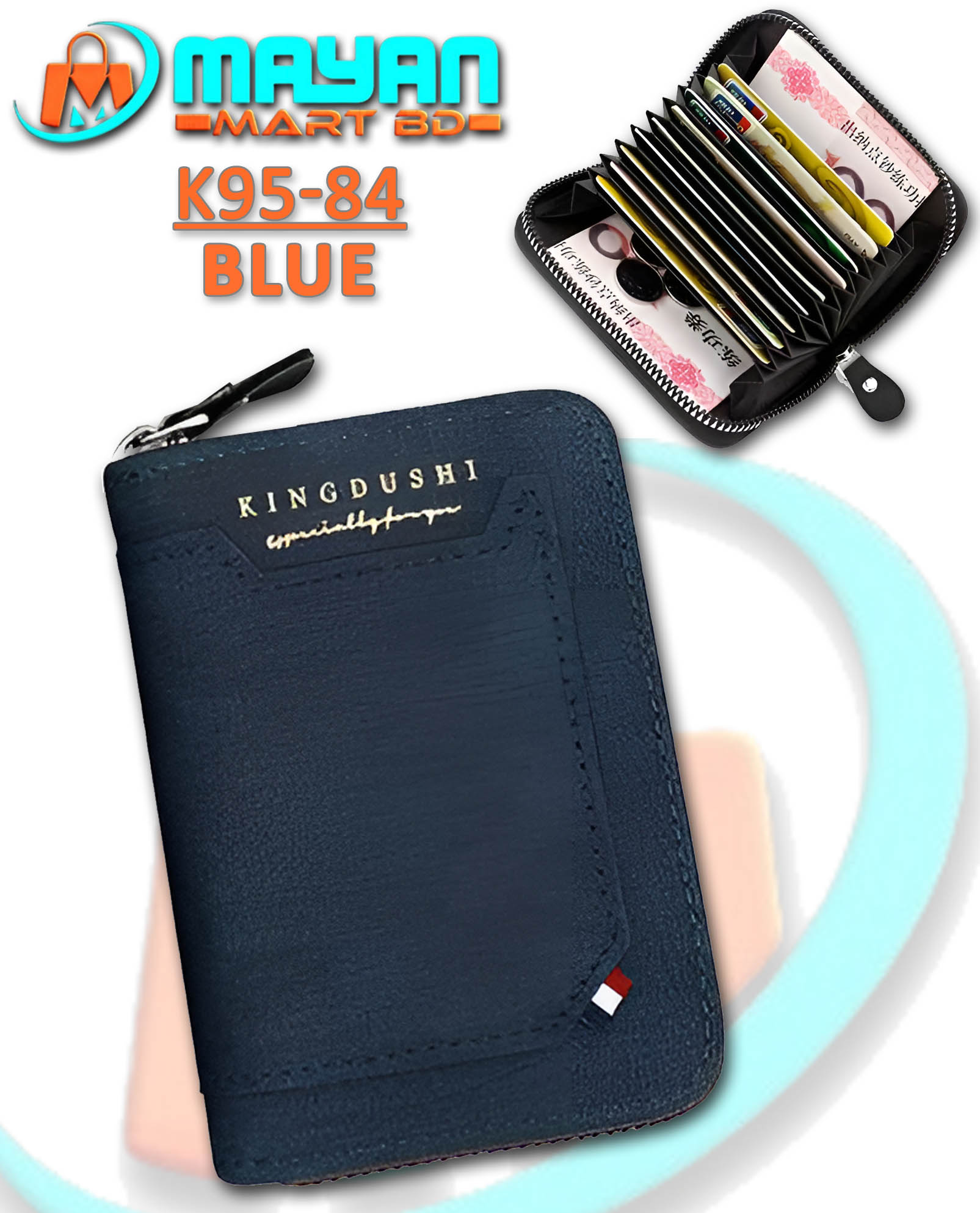 KINGDUSHI CARD HOLDER WALLET (BLUE- K95-84)