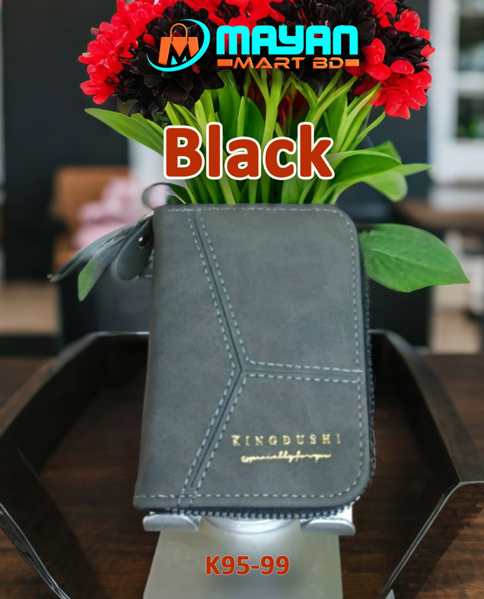 KINGDUSHI CARD HOLDER WALLET (BLACK - K95-99)