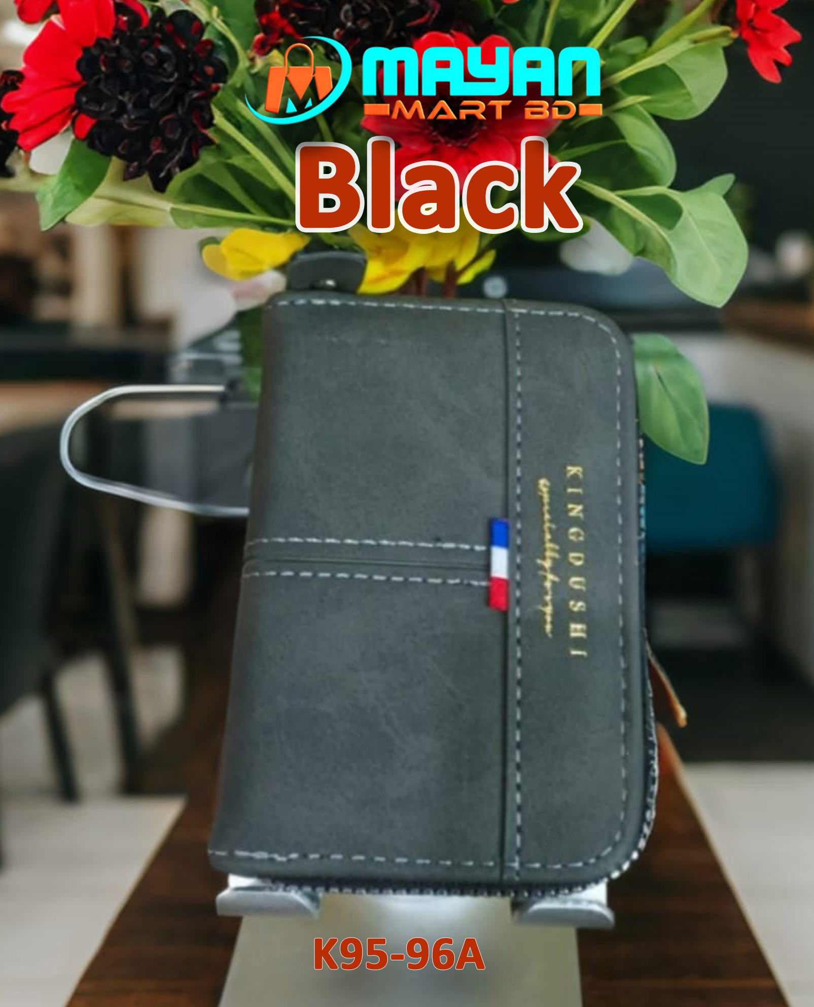 KINGDUSHI CARD HOLDER WALLET (BLACK- K95-96)