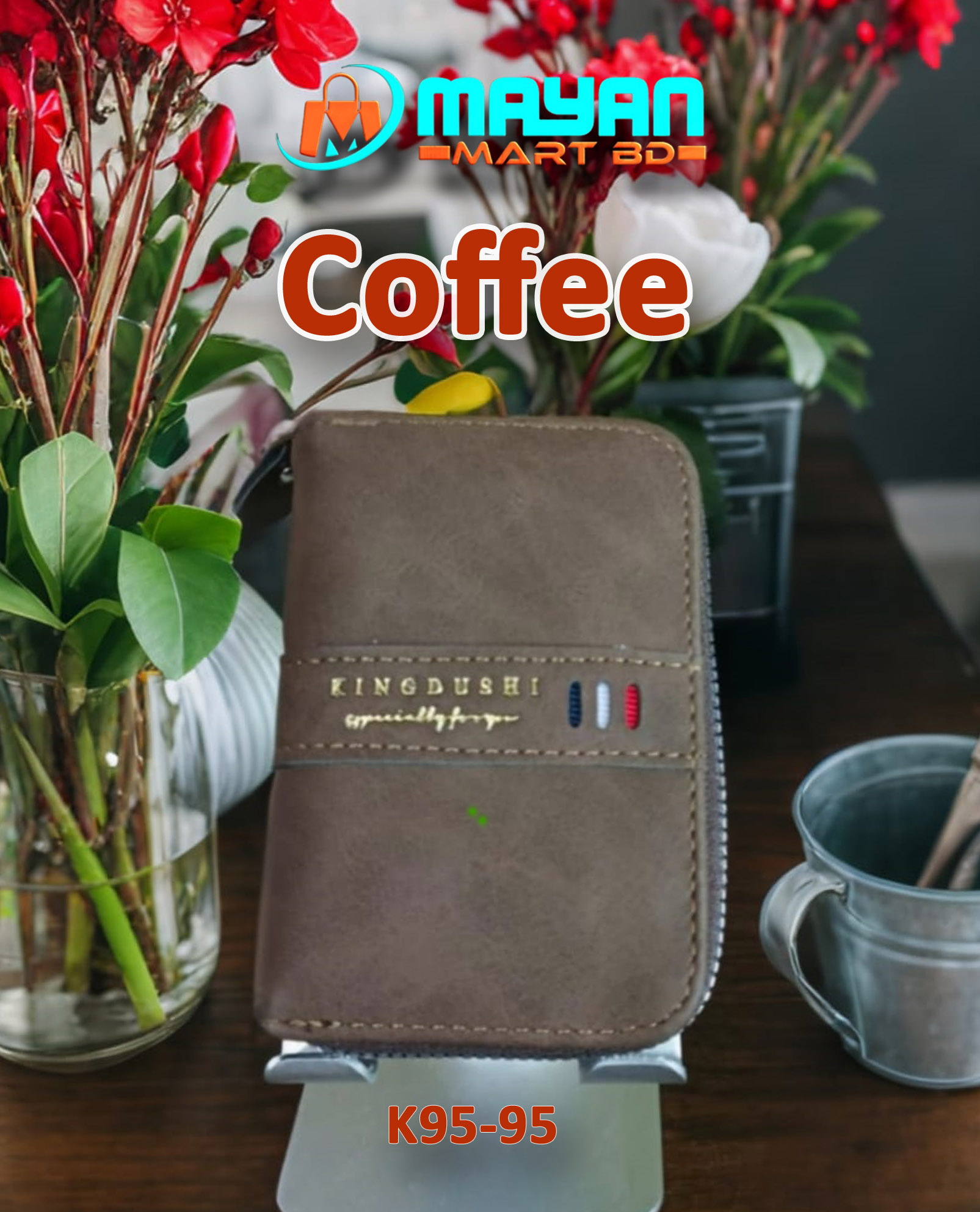 KINGDUSHI CARD HOLDER WALLET (COFFEE - k95-95)