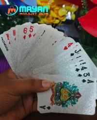 Waterproof Aluminium Playing Card (PVC)- SILVER