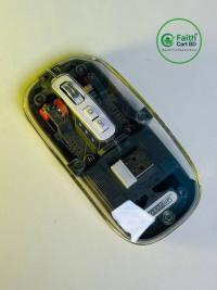 GearUP WM30 ট্রান্সপারেন্ট ক্রিস্টাল ওয়্যারলেস মাউস – ২.৪জি + ব্লুটুথ | ৩টি ডিভাইসে কানেক্ট | টাইপ-C রিচার্জেবল – গ্রে কালার