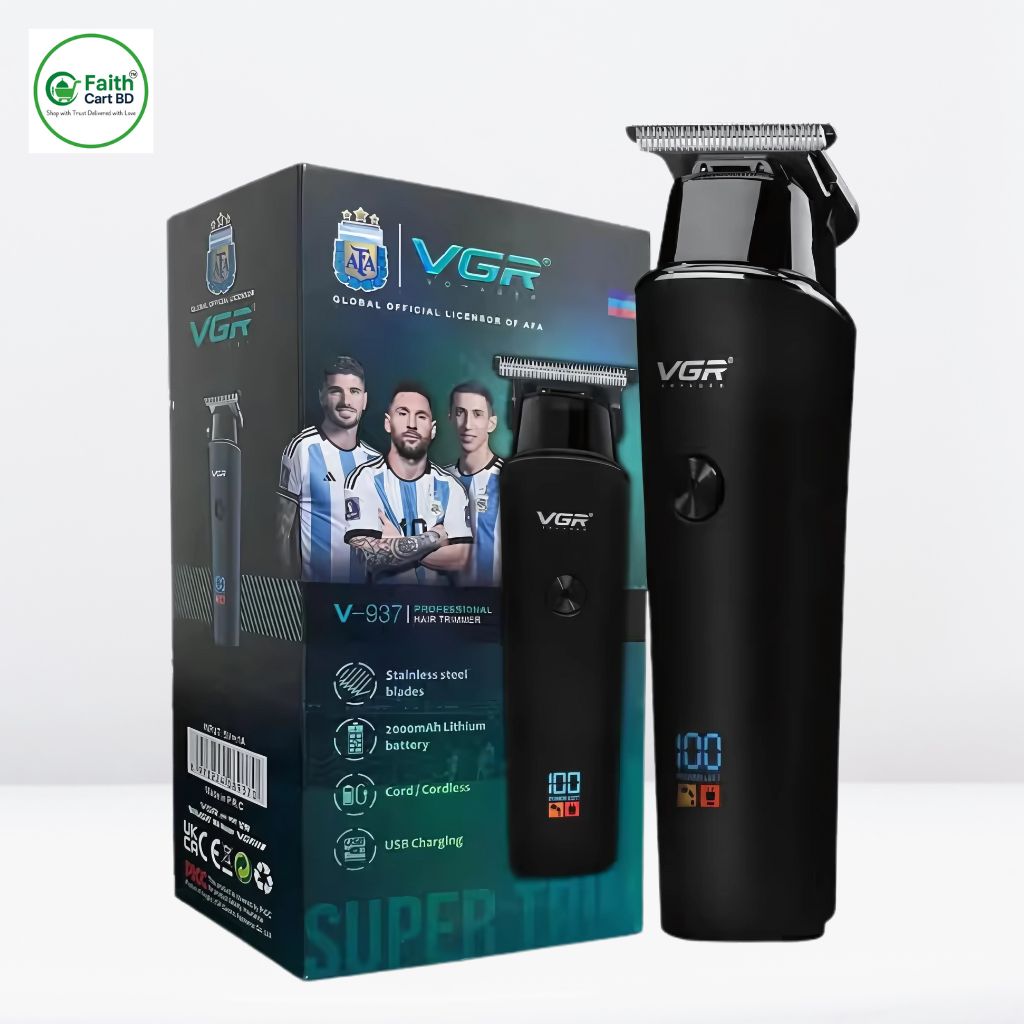 VGR V-937 Professional Rechargeable Electric Hair Trimmer for Men