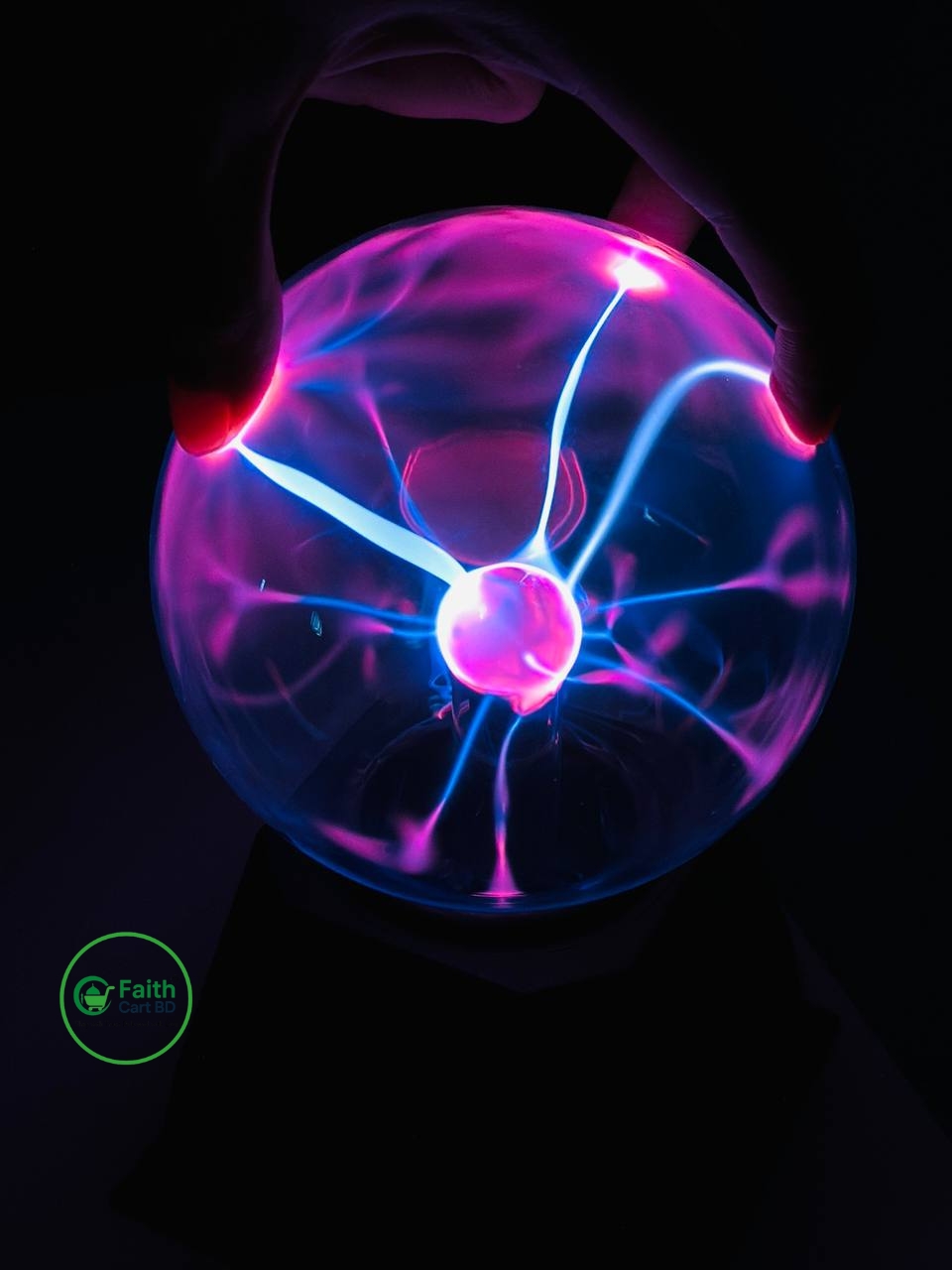 5-Inch Magic Plasma Ball – Blue Light Touch & Sound Activated Globe Lamp for Kids & Room Decor