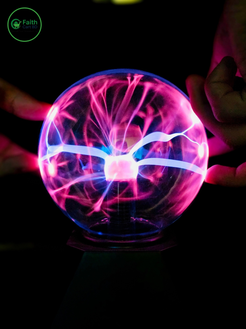 5-Inch Magic Plasma Ball – Blue Light Touch & Sound Activated Globe Lamp for Kids & Room Decor