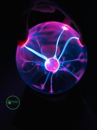 5-Inch Magic Plasma Ball – Blue Light Touch & Sound Activated Globe Lamp for Kids & Room Decor