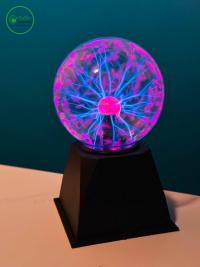 5-Inch Magic Plasma Ball – Blue Light Touch & Sound Activated Globe Lamp for Kids & Room Decor