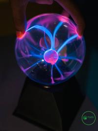 5-Inch Magic Plasma Ball – Blue Light Touch & Sound Activated Globe Lamp for Kids & Room Decor