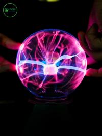 5-Inch Magic Plasma Ball – Blue Light Touch & Sound Activated Globe Lamp for Kids & Room Decor