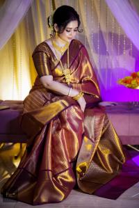 Benaroshi Katan Saree with blause pcs