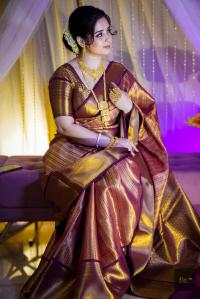Benaroshi Katan Saree with blause pcs
