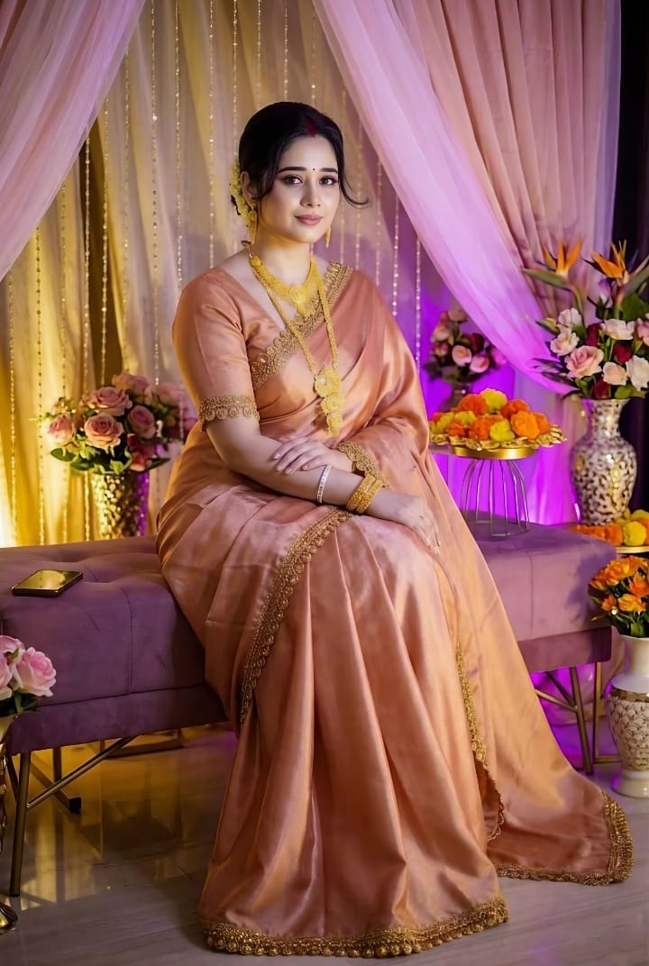 ইন্ডিয়ান তুবা লামাসিল্ক শাড়ি