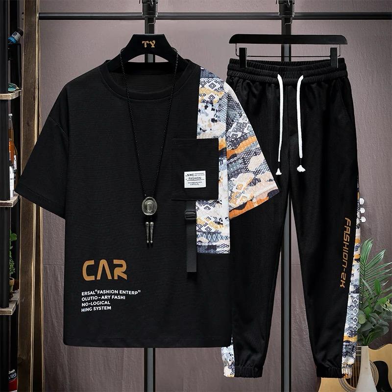 Drop Shoulder Mash T-Shirt and Trouser