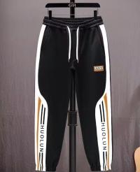 Black Cargo Stripe Sweatpants Joggers